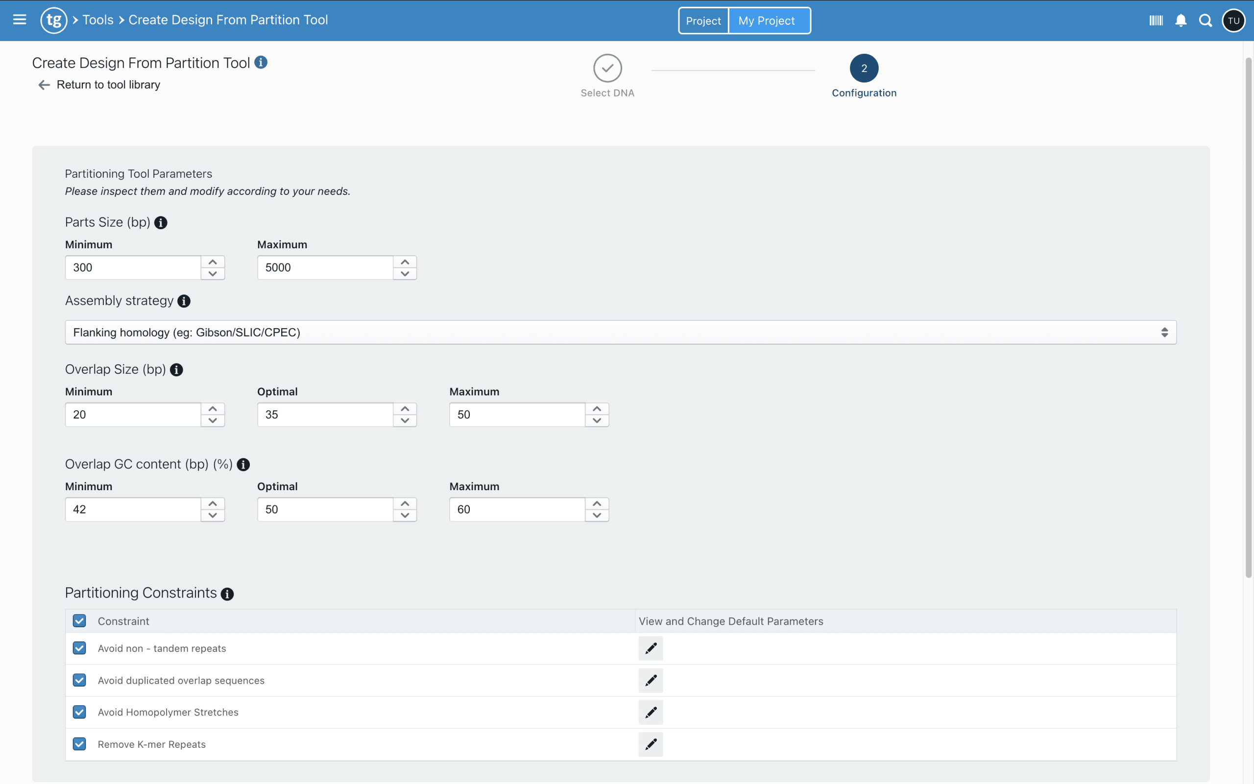 Genetic schematics visualization in TeselaGen