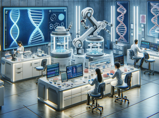Futuristic lab