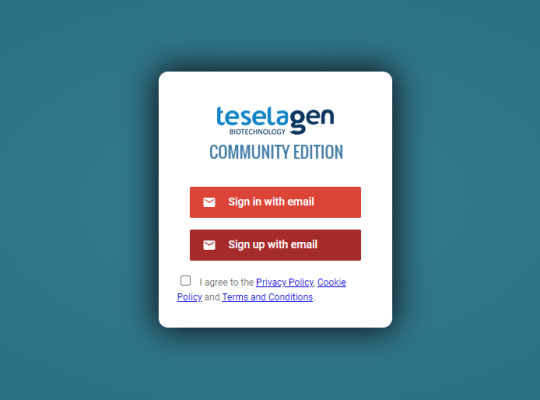 TeselaGen-CE-Login